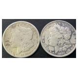 1891 & 1921 Morgan Silver Dollars .77344 ASW