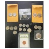 (19) Assorted Uncirculated & Circulated Coins