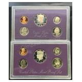 1987 & 1991 Mint Proof Sets