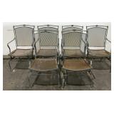 (6) Metal Patio Chairs