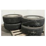 (4) Good Year 8-Lug Ford Wheels