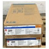 (2) Eaton 200 Amp Load Centers CHP08B200RF
