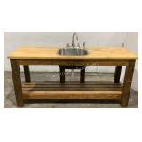 Butcher Block Top Sink