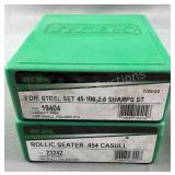 (2) RCBS Die Sets 2.6 Sharps/454 Casull