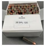 (100 Rnds) Reloaded 38 Special 125g FMJ FP