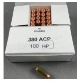 (100 Rnds) Reloaded .380 ACP 100g HP