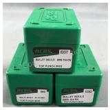 (3) RCBS Bullet Moulds Pistol Calibers