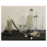 Assorted Lab Glass And Stands