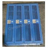 4 Door Metal Locker Unit