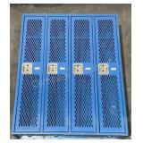 4 Door Metal Locker Unit