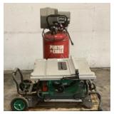 Air Compressor & Table Saw