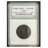 Rome 238AD Gordian III & Tranquillina NTC VF25