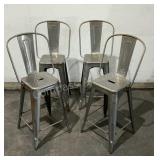 (4) Metal Stools