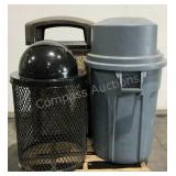 (3) Assorted Trash Receptacles