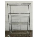 Rolling Metal Wire Shelving Unit