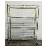 IRSG Rolling Metal Wire Shelving Unit