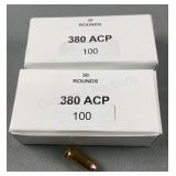 (100) Rnds Reloaded 380 ACP Ammo