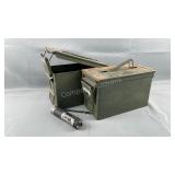 (2) Ammo Cans and (1) Stun Gun/Flashlight