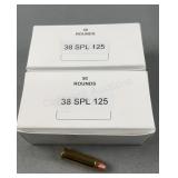 (100 Rnds) Reloaded .38 Special 125g FMJ FN