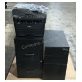 (2) Metal Filing Cabinets (1) Brother Printer
