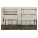 (2) Assorted Metal Racks