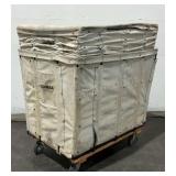 (2) Global Cloth Laundry Carts