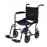 (5) Medline Aluminum Transport Chairs MDS808200ABE