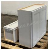 (2) Kitchen Cabinets