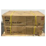 (2) Choice 31"x19" 3 Shelf Large Bus Carts