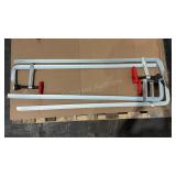 (4) Bessey 36" Bar Clamps