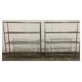 (2) Metal Wire Racks