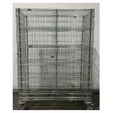 IRSG Rolling Metal Wire Cabinet