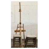 Stools & Easel