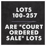 Court Ordered Sale Lots - 100-257