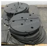 (22) 24"x1" Round Plastic Parts