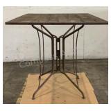 Bar Height Metal Patio Table