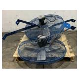 (3) Patterson 34" Wall Mount Fans