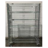 IRSG Rolling Metal Wire Cabinet