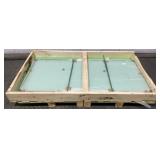(4) 72.8"x34"x1/4" Glass Shower Panels