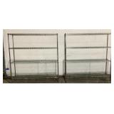 (2) Metal Wire Racks