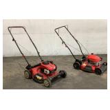 (2) Gas Powered Push Mowers