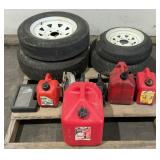 Trailer Wheels. Fuel Cans & More