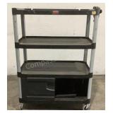 Rubbermade Rolling Media Cart