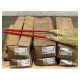 (6) Carlisle 12ct 34" Corn Lobby Brooms 368100