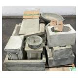Assorted Concrete Fountain Parts