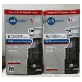 (2) Insinkerator Food Waste Disposers Badger 5