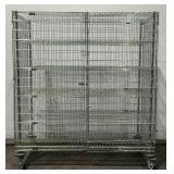 IRSG Rolling Metal Wire Cabinet