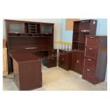 *BANKRUPTCY* L-Shaped Desk, Bookcase, Filing Cabin