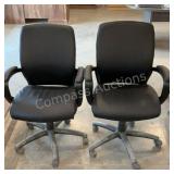 *BANKRUPTCY* (2) Rolling Office Chairs