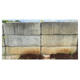 *BANKRUPTCY* (6) Concrete Barriers